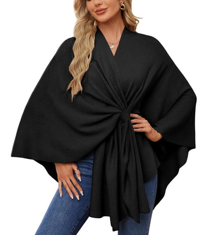 🔥Elegant Shawl Wraps Soft Open Front Poncho Shawl Wraps