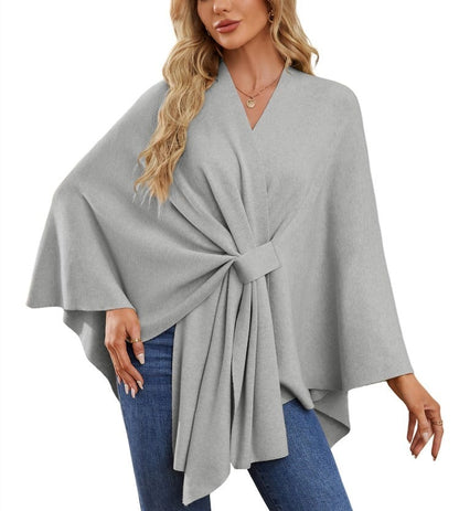🔥Elegant Shawl Wraps Soft Open Front Poncho Shawl Wraps
