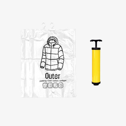Hanging Vacuum Storage Bags – Save 75% Closet Space, No Folding Needed