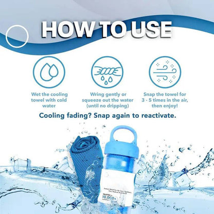 ❄️ Instant Cooling Towel – Quick Dry Sports Towel for Gym, Travel & Outdoor Activities
