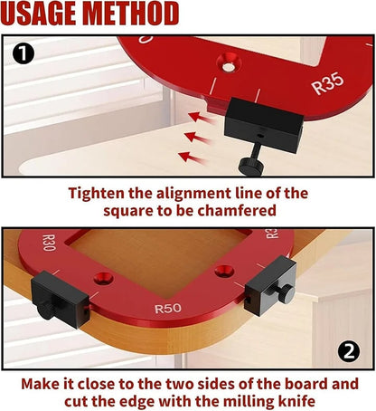 Dailyardtool® The Ultimate Cutting Template: Achieve Accurate Angles and Arcs with Ease