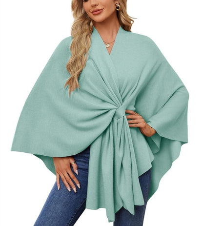 🔥Elegant Shawl Wraps Soft Open Front Poncho Shawl Wraps
