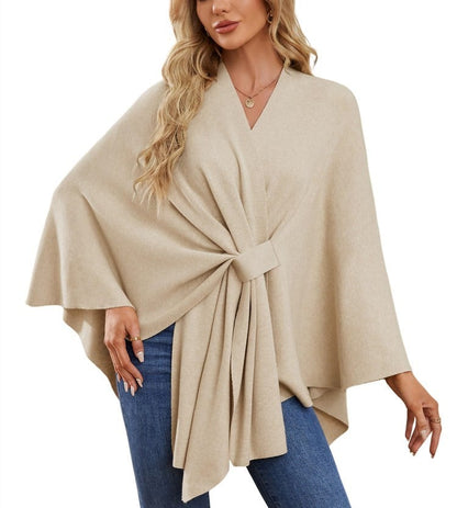 🔥Elegant Shawl Wraps Soft Open Front Poncho Shawl Wraps