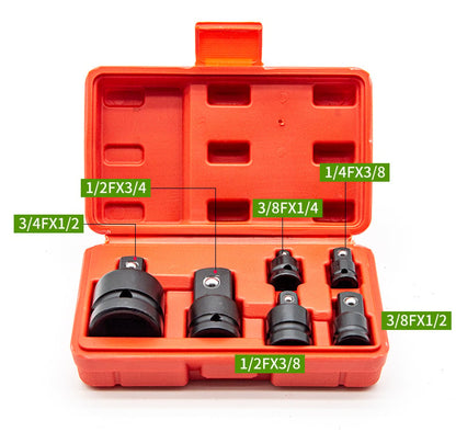 Dailyardtool® 6-Piece Impact Socket Adapter Set | Cr-V Steel SAE Adapter Conversion Kit