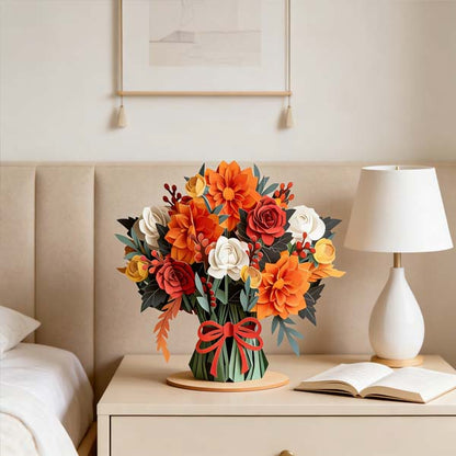 💌 Forever-Blooming 3D Flower Pop-Up Card– Personalized Love Message & Everlasting Bloom 🎁