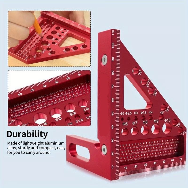 Dailyardtool® 3D Multi-angle Carpenter Square Scriber