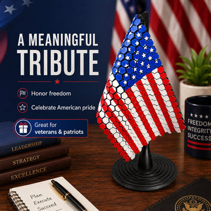Flag Chain Mail Patriotic Desk Decor