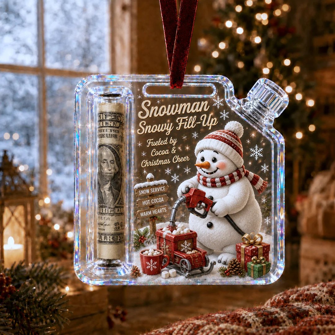 🎄Christmas Fuel-Up Cash Gift Ornament