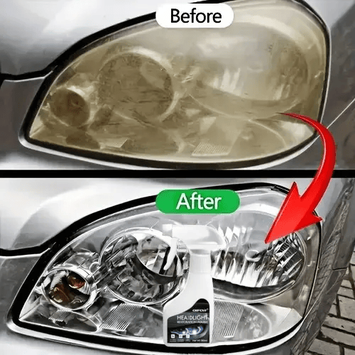 🏆 35K+ SOLD! 🚗Headlight Restoration Kit | 2‐Step No‐Sand Formula for Crystal Clear Lights ✨