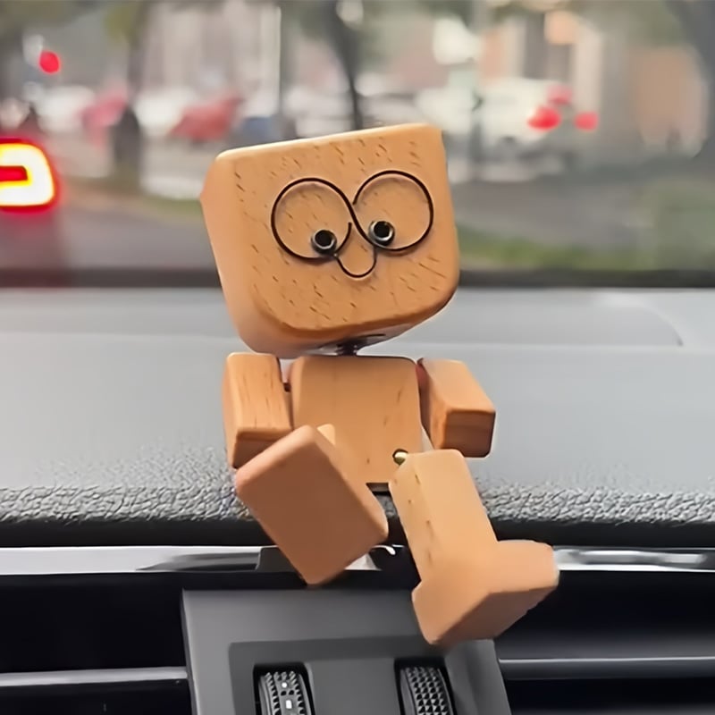 🔥Charming Little Wooden Figure That Sways with 12PCS Magnetic Expressions