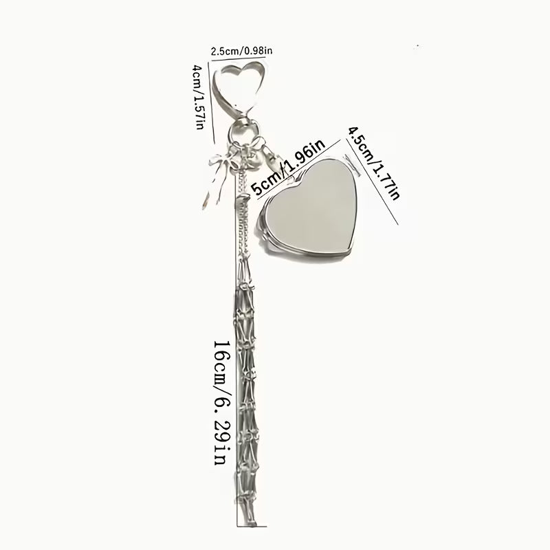 🔥✨Lipstick Holder Keychain with Mirror