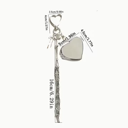 🔥✨Lipstick Holder Keychain with Mirror