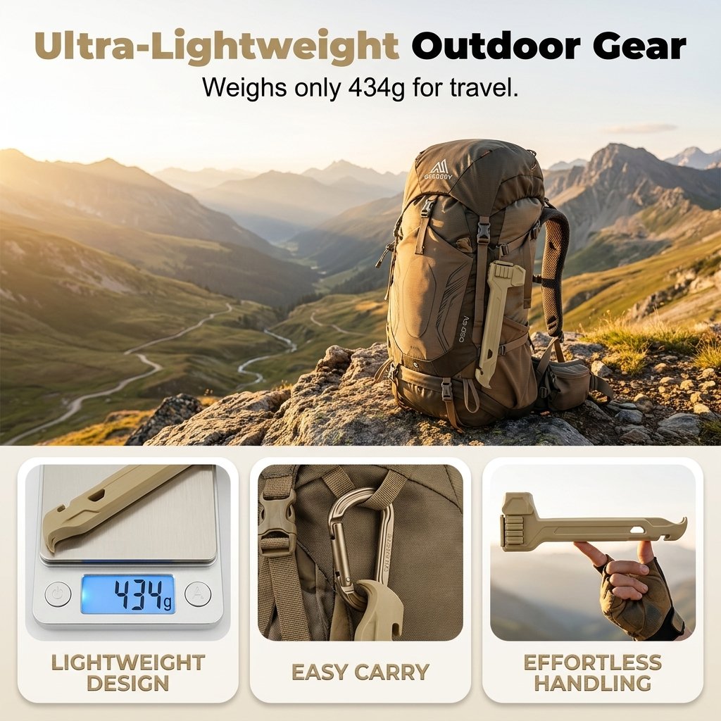 🔨🏕️Multifunctional Camping Hammer & Tent Stake Puller✨