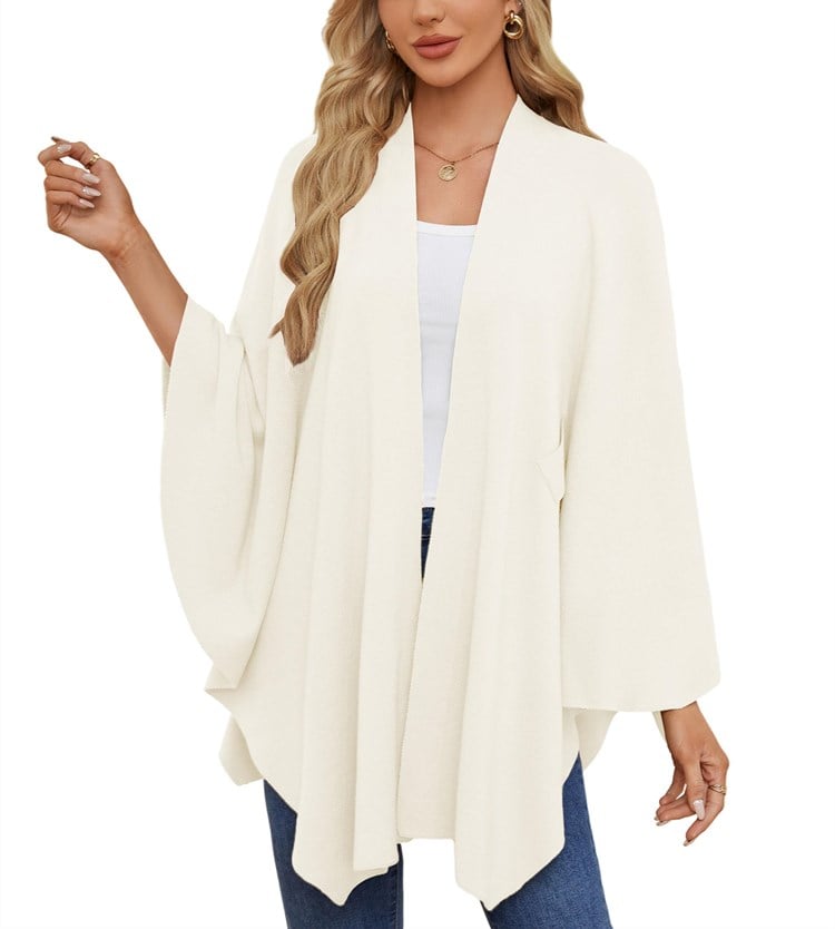 🔥Elegant Shawl Wraps Soft Open Front Poncho Shawl Wraps