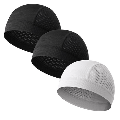 🧢  Breathable Skull Cap | Lightweight Sweat-Wicking Head Wrap
