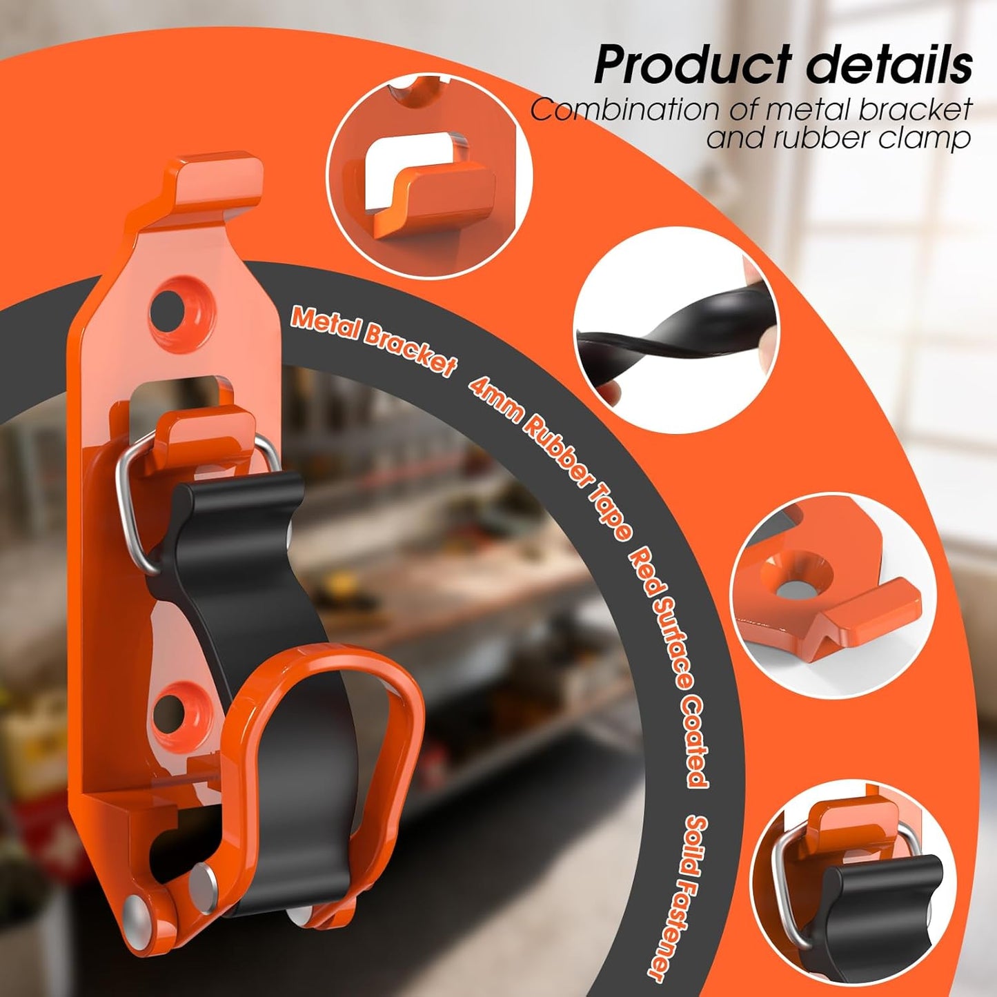 🛠️ Heavy Duty Metal Rubber Shovel Mount Kit