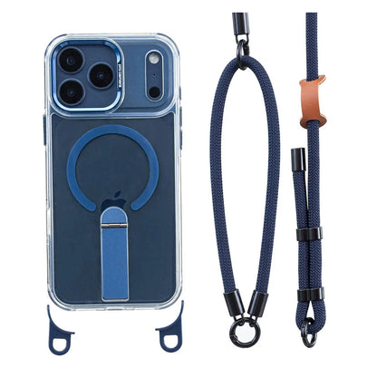 MagSafe Phone Case with Detachable Crossbody Neck Lanyard Strap