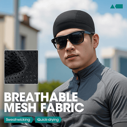 🧢  Breathable Skull Cap | Lightweight Sweat-Wicking Head Wrap