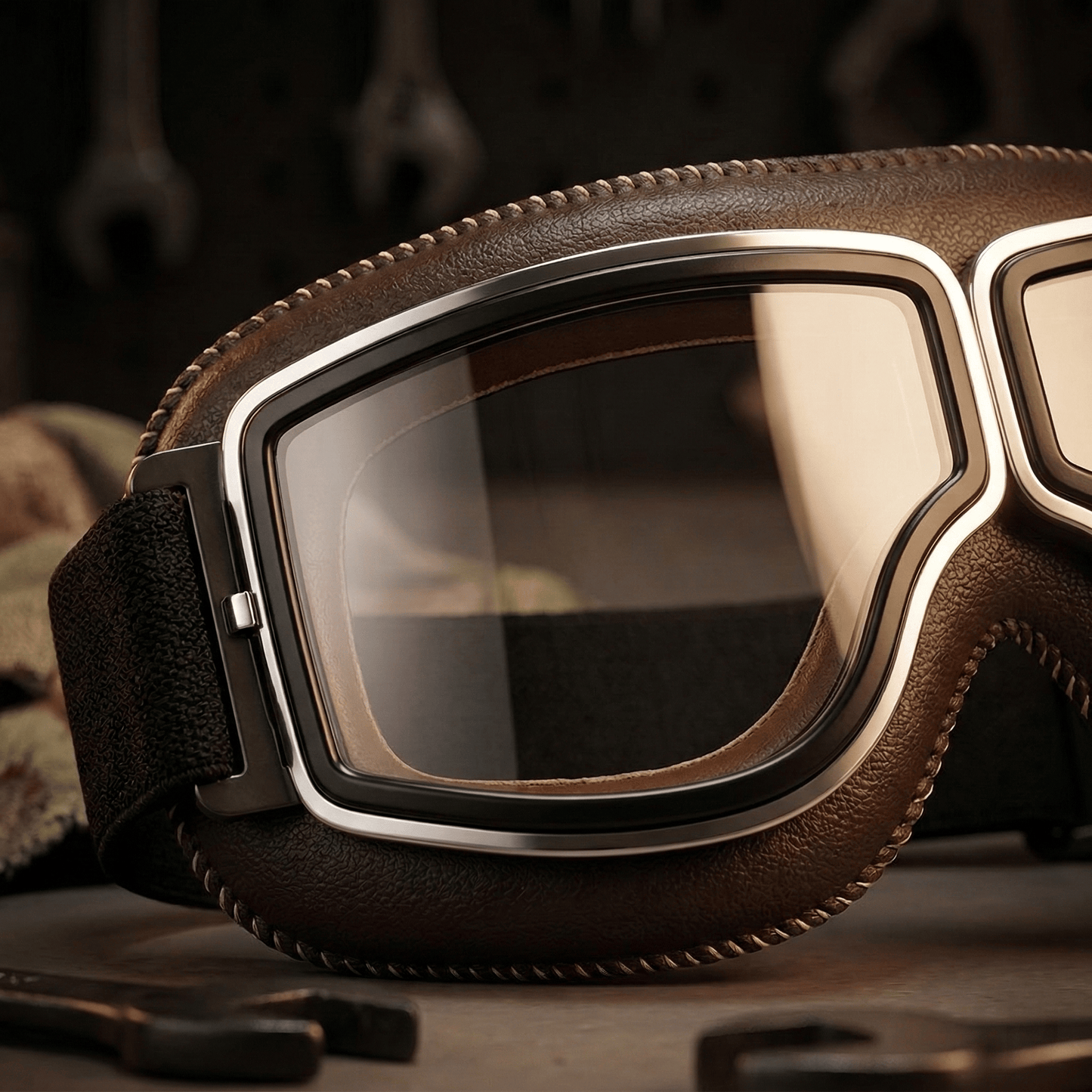 🕶️ OTG Vintage Motorcycle Goggles (Fits Over Glasses)