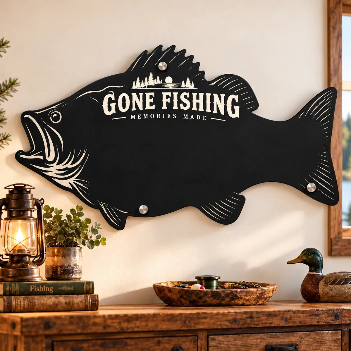 ⏳ Last Day 49% OFF – 🎣 Bass-Shaped Magnetic Fishing Memory Board | 3 Sizes for Lake Magnets, Fishing Trips & Keepsakes 🐟