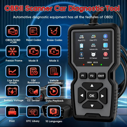 Dailyardtool® Advanced Diagnostic Tool Professional Engine Code Reader Reset Real-Time Data