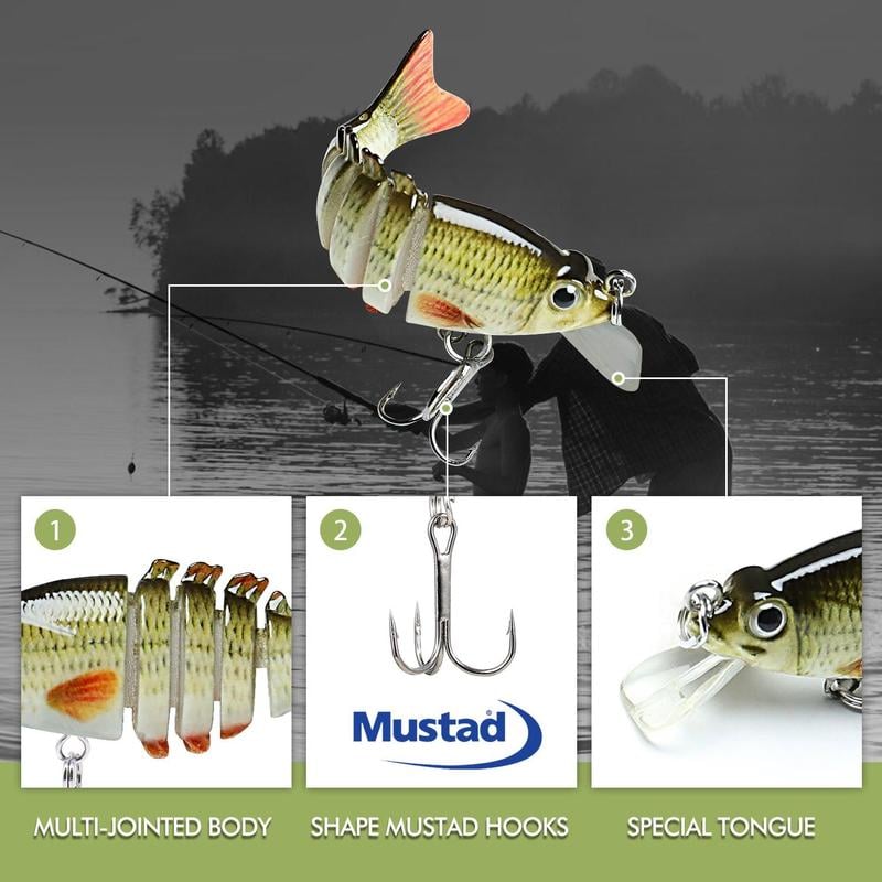 Lifelike Fishing Lures for Freshwater and Saltwate