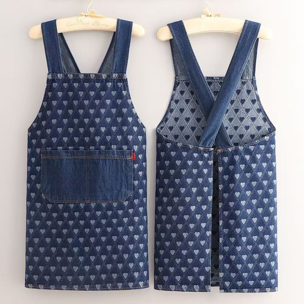 🔥Cloud-Fit Denim Apron | Ergonomic Cross-Back Design