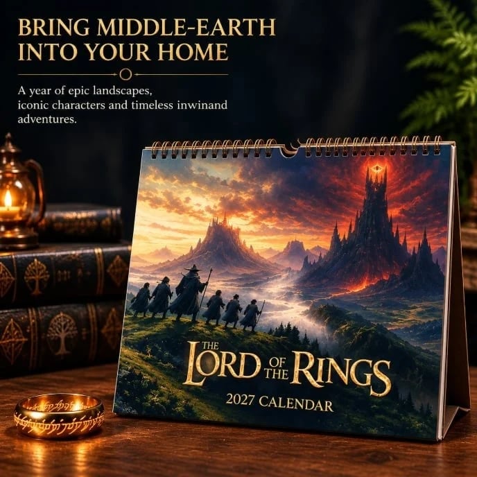 🎁Last Day 49% OFF - 🧝📅 The Lord of the Rings 2027 Wall Calendar