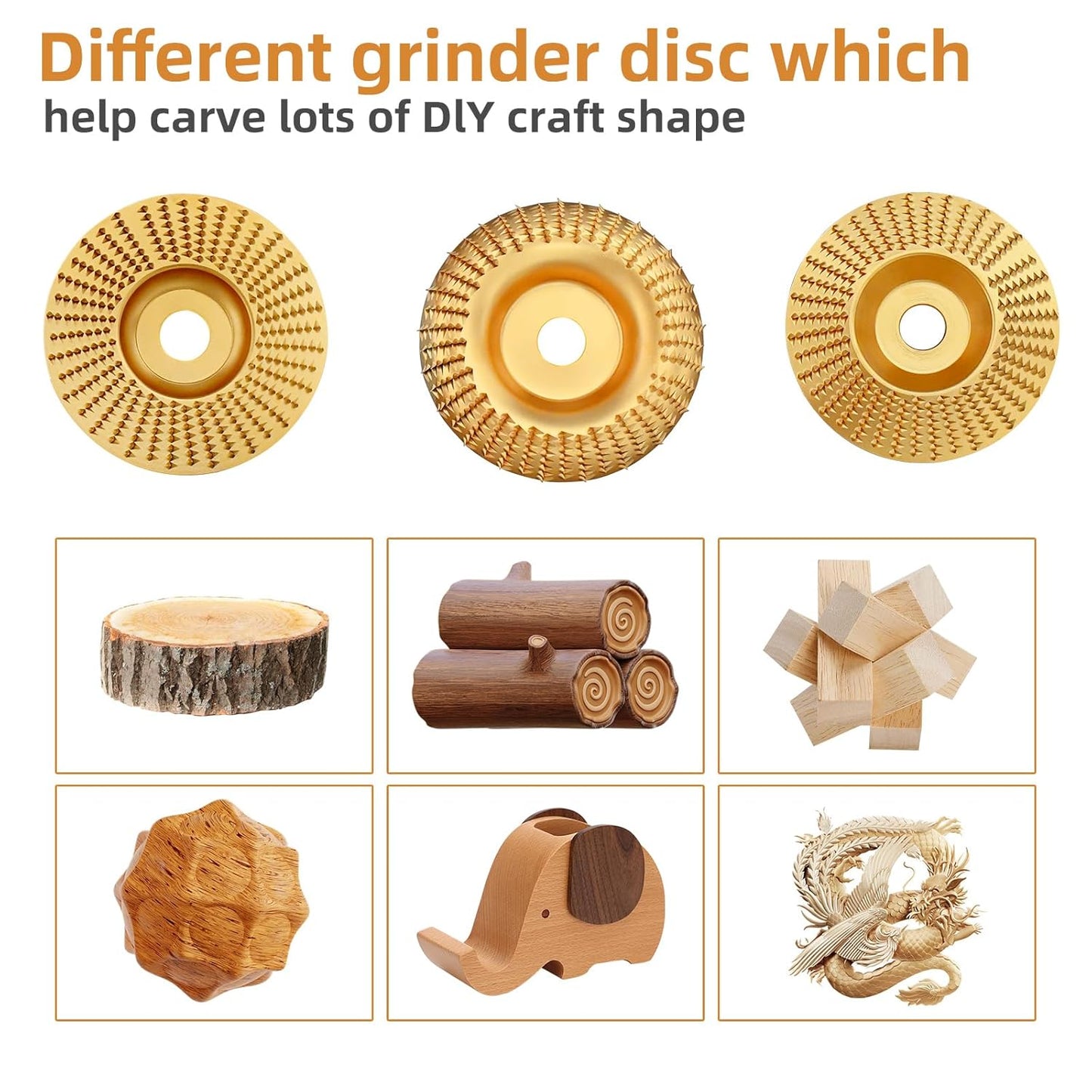 ⚒️Heavy-Duty Wood Carving Disc Set (3PCS)