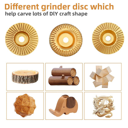 ⚒️Heavy-Duty Wood Carving Disc Set (3PCS)