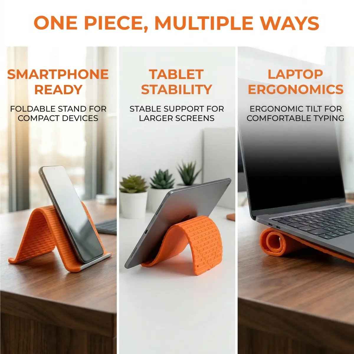 🔥Flexible silicon  Phone holder stand, Bendable Rollable Foldable Design