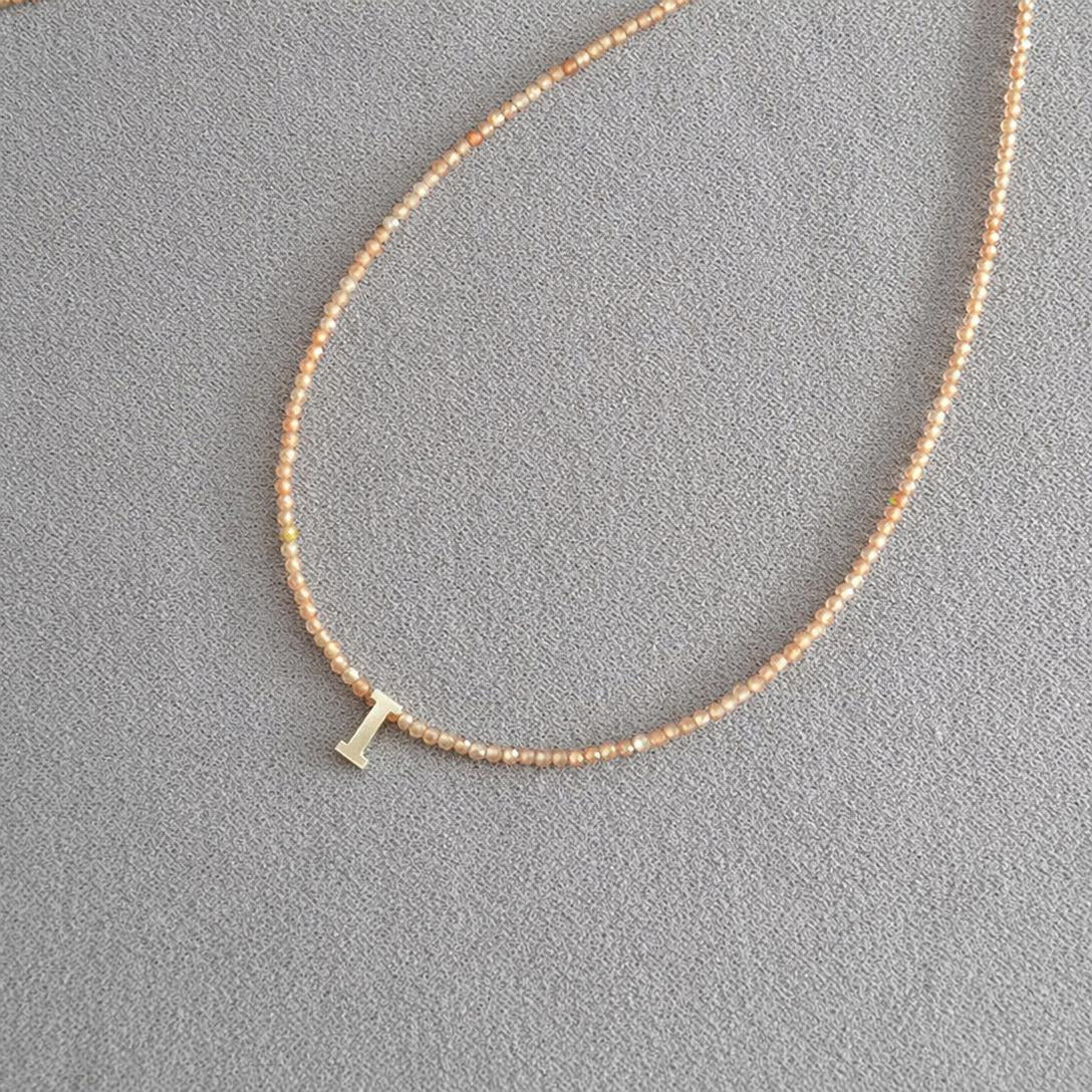 📢📢40% OFF !! ⏰Romantic Initial Beaded Choker Necklace