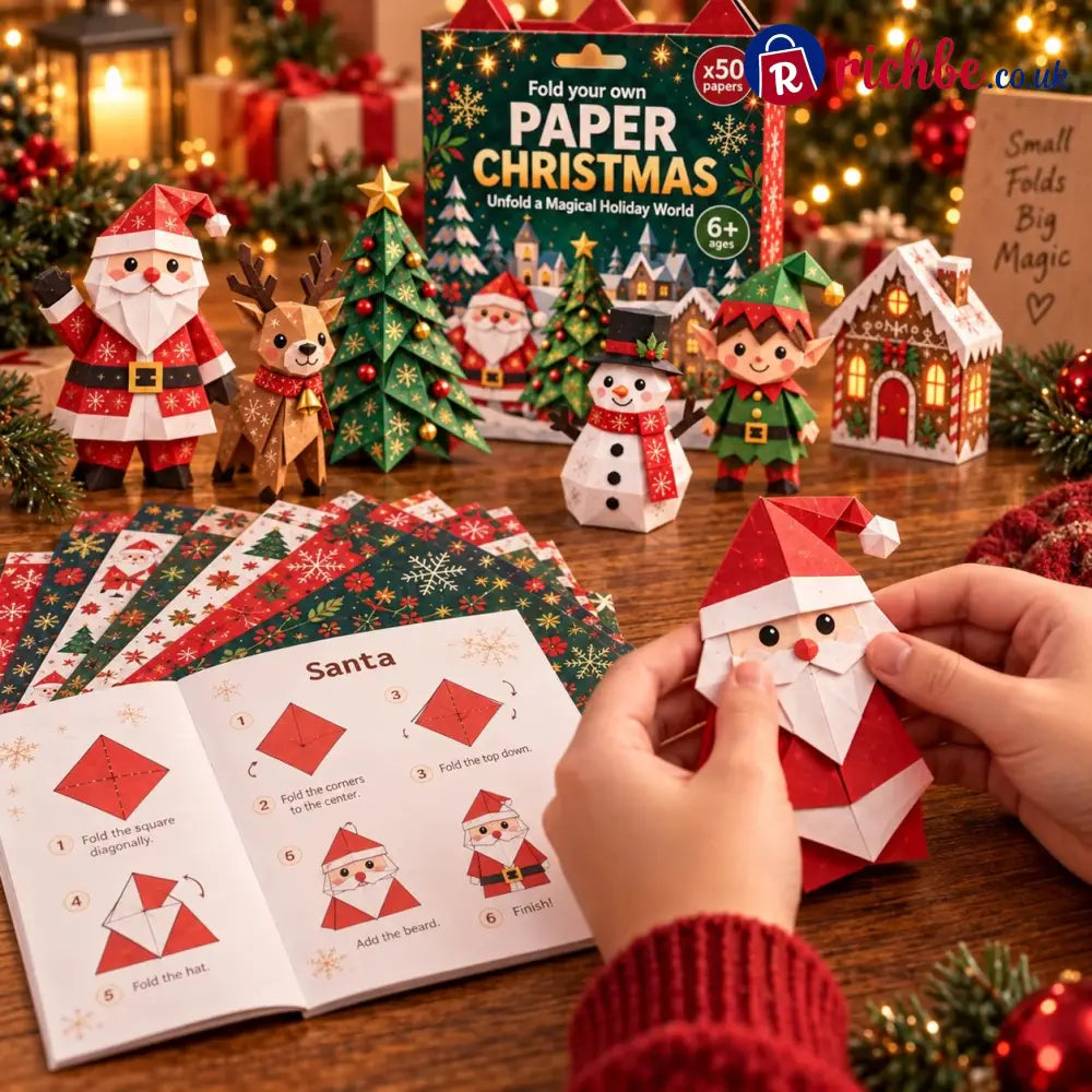 🧘Relaxing & Beginner-Friendly- 3D DIY Paper Christmas(💕Step-by-Step Guide Included) - All Collections