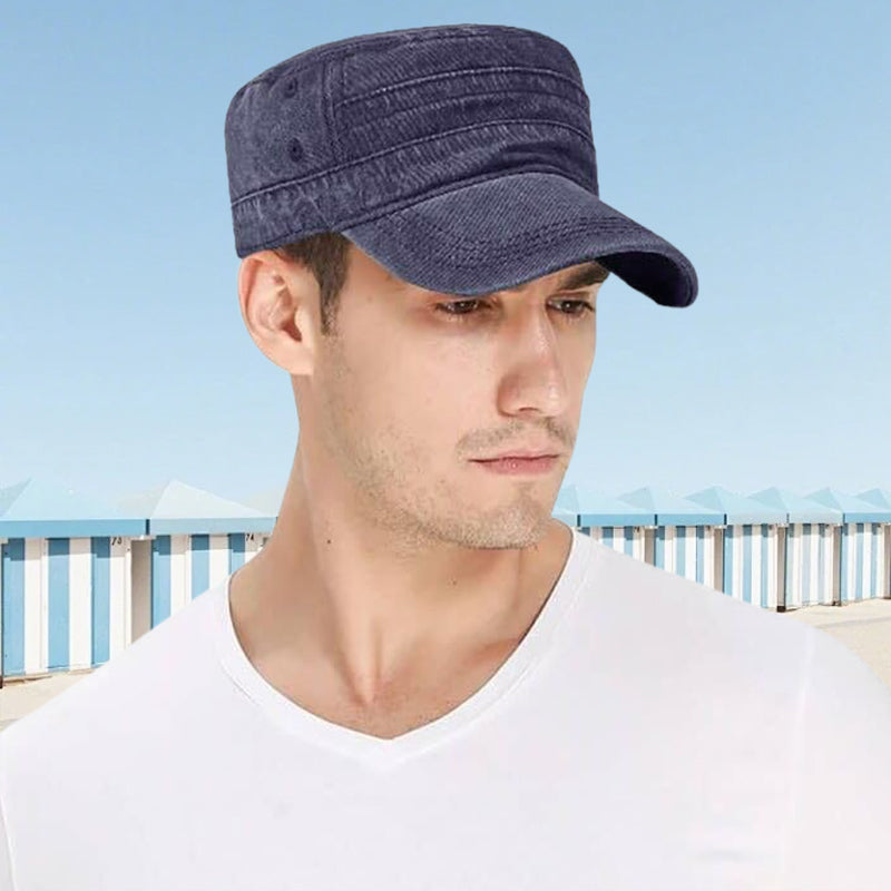 📢📢30% OFF⏰ Flat-Top Duckbill Cap – Fashionable, Breathable, Distressed
