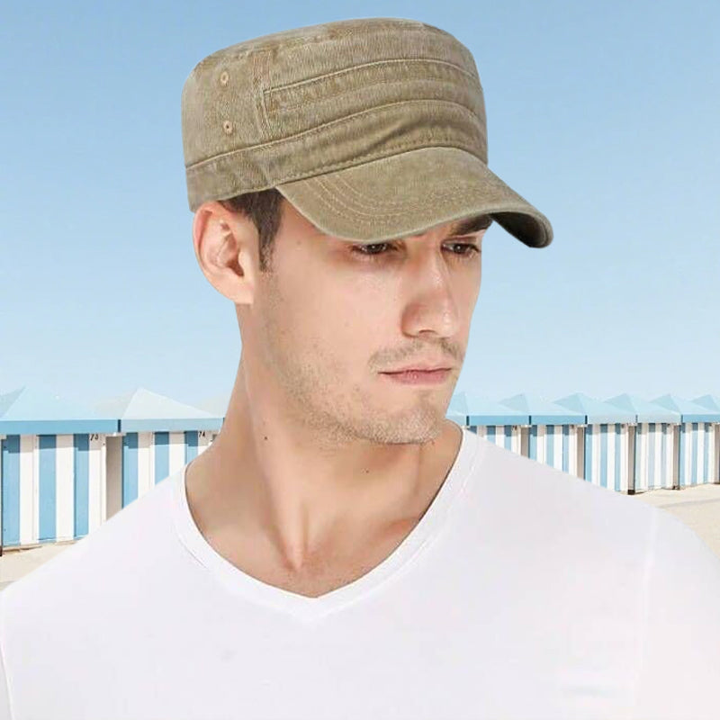 📢📢30% OFF⏰ Flat-Top Duckbill Cap – Fashionable, Breathable, Distressed