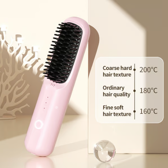 📢📢40% OFF !! ⏰ USB Cordless Hair Straightener – Ion Smoothing, Mini, 30-Min Runtime ✨