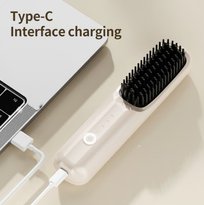 📢📢40% OFF !! ⏰ USB Cordless Hair Straightener – Ion Smoothing, Mini, 30-Min Runtime ✨