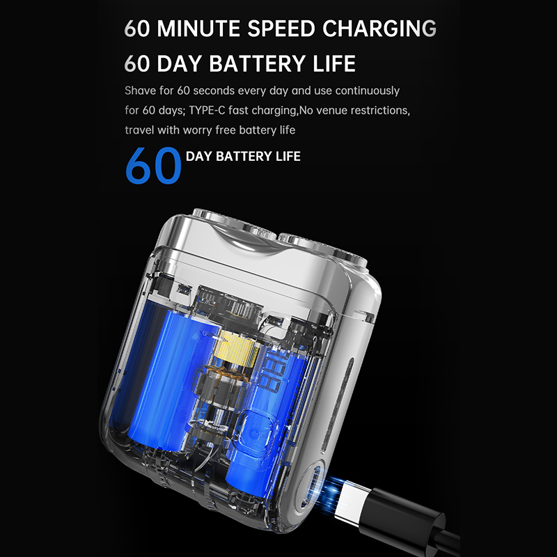 ⚡ LIMITED-TIME 30% OFF! 💥 Portable Mini Men's Electric Shaver – AI Beard Sensing, Magnetic Head, Fast Charge ✨