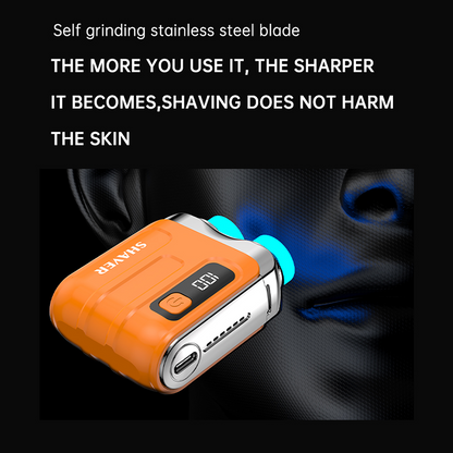 ⚡ LIMITED-TIME 30% OFF! 💥 Portable Mini Men's Electric Shaver – AI Beard Sensing, Magnetic Head, Fast Charge ✨