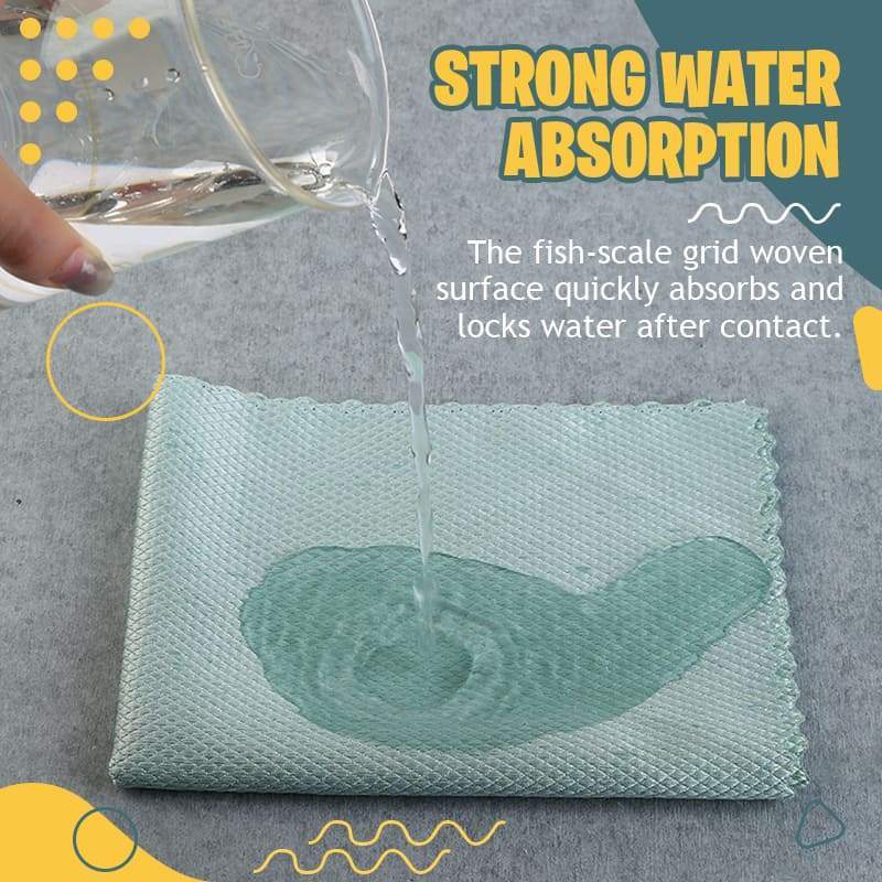 📢📢Buy 2 Get 1 Free !! ⏰Fish scale rag towel