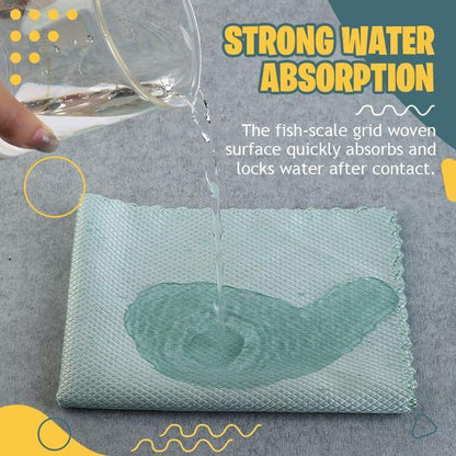 📢📢Buy 2 Get 1 Free !! ⏰Fish scale rag towel