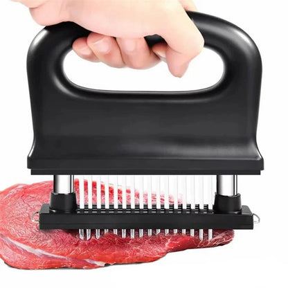 🎉 Meat Tenderizer with 48 Stainless Steel Blades – Tenderize in Seconds, Dishwasher-Safe