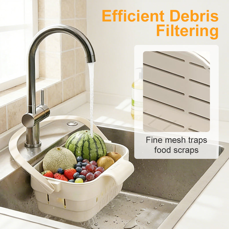 🥦40% OFF!🍅Collapsible Faucet-Hanging Sink Strainer Basket