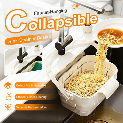 🥦40% OFF!🍅Collapsible Faucet-Hanging Sink Strainer Basket