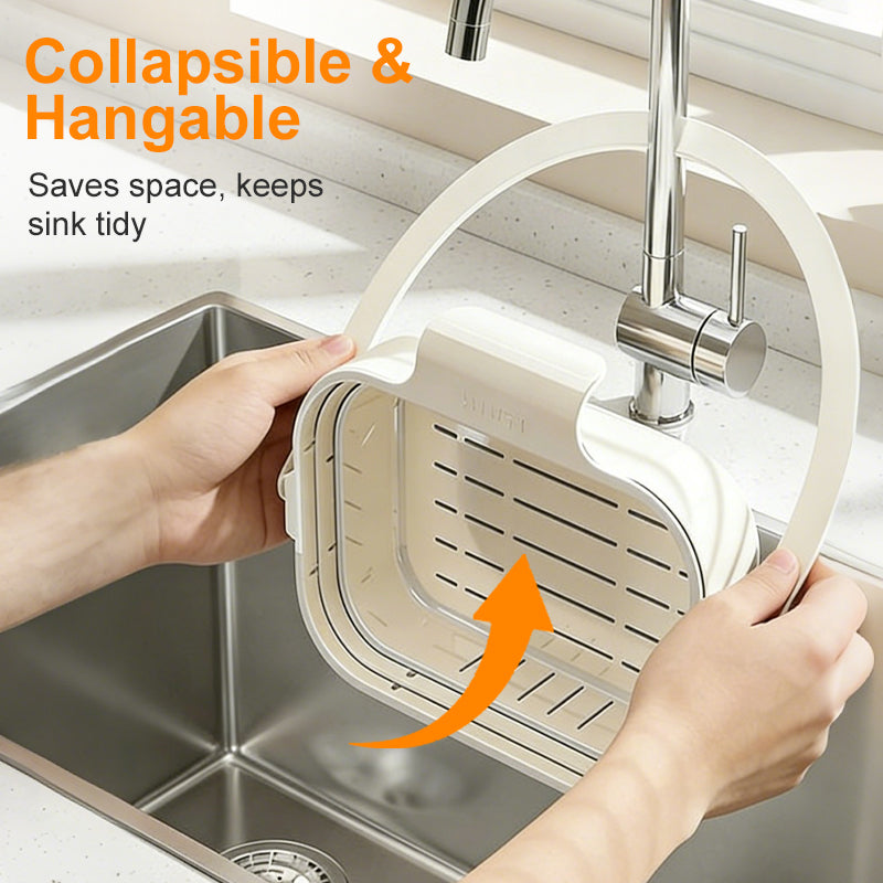 🥦40% OFF!🍅Collapsible Faucet-Hanging Sink Strainer Basket
