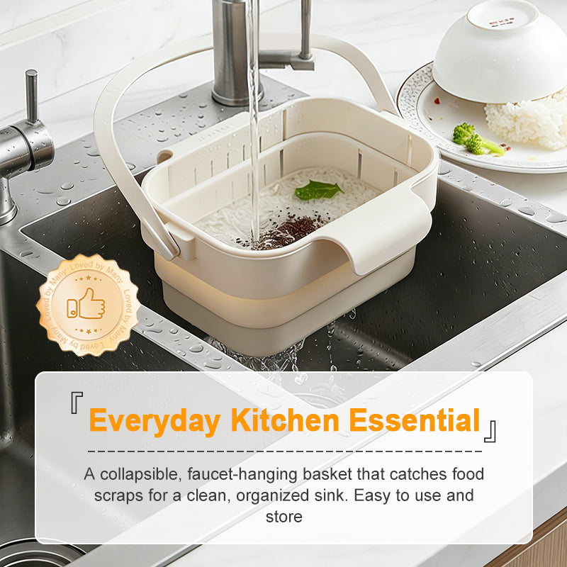 🥦40% OFF!🍅Collapsible Faucet-Hanging Sink Strainer Basket