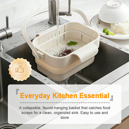 🥦40% OFF!🍅Collapsible Faucet-Hanging Sink Strainer Basket