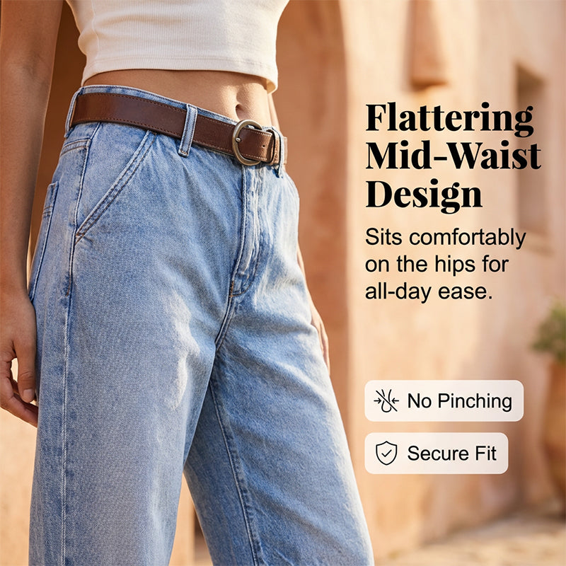 🎁2026 New Arrivals 48% OFF💥Women's High Waisted Cropped Barrel Jeans