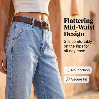 🎁2026 New Arrivals 48% OFF💥Women's High Waisted Cropped Barrel Jeans