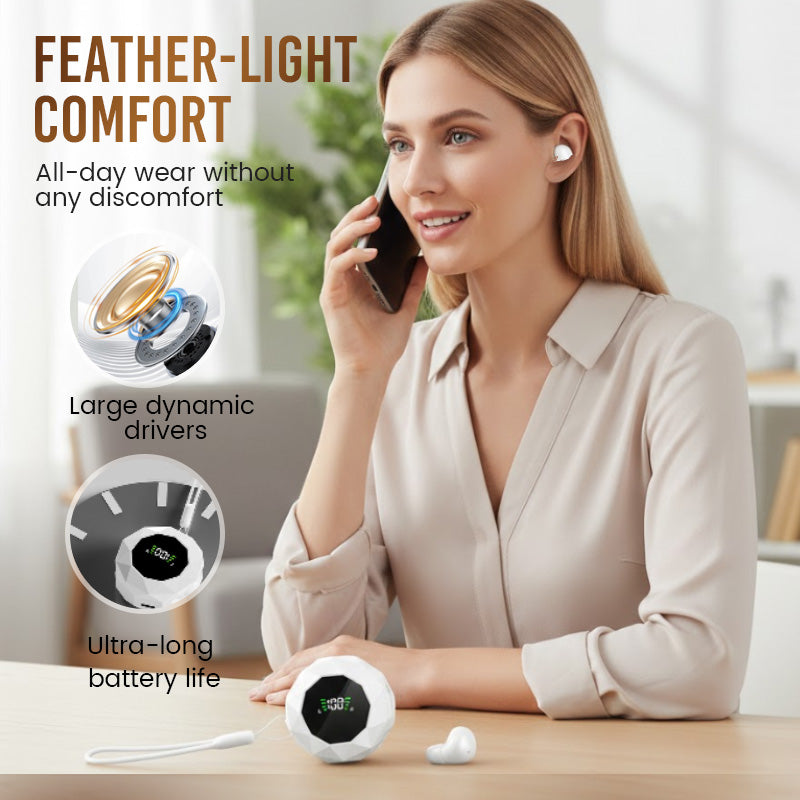 📢📢 ⏰Mini Wireless Earbuds with Digital Display Case – Lightweight, Comfortable & Dead Easy to Use